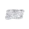 Anillo de oro blanco con diamantes 2.47 quilates