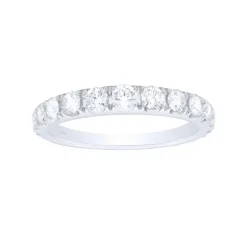 Anillo de oro blanco con diamantes 0,81 quilates