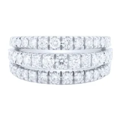 Anillo de oro blanco con diamantes 1.33 quilates
