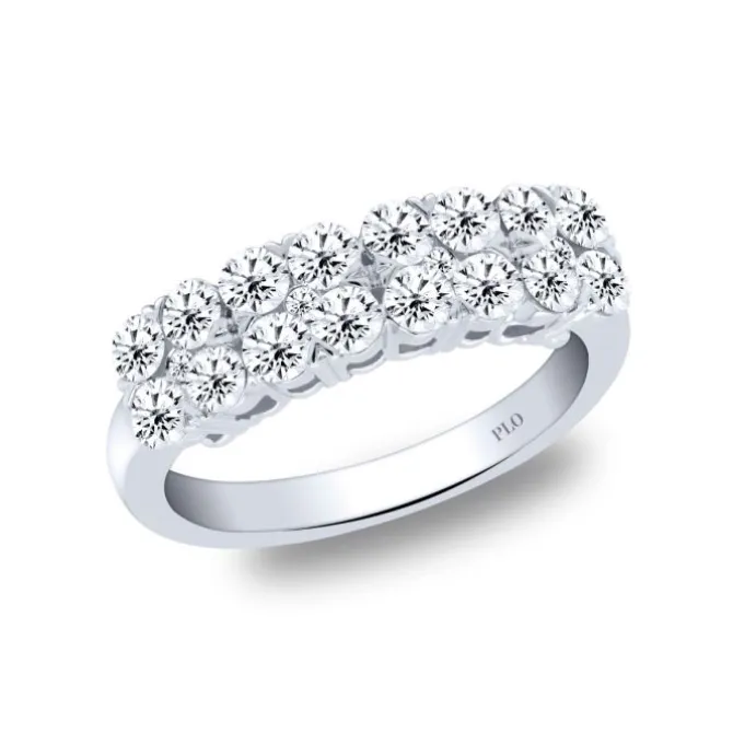 Anillo de oro blanco y diamantes de 1.17 quilates