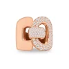 Anillo de oro rosa con diamantes talla brillante 1,71 quilates