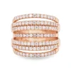 Anillo de oro rosa y diamantes 1.48 quilates