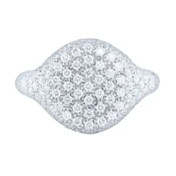 Anillo en oro blanco con diamantes 0.90 quilates