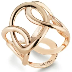 Anillo Mattioli Hiroko en oro rosa de 18 quilates