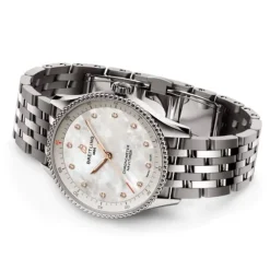 Breitling Navitimer 32 mm Cuarzo Madre Perla & Diamantes