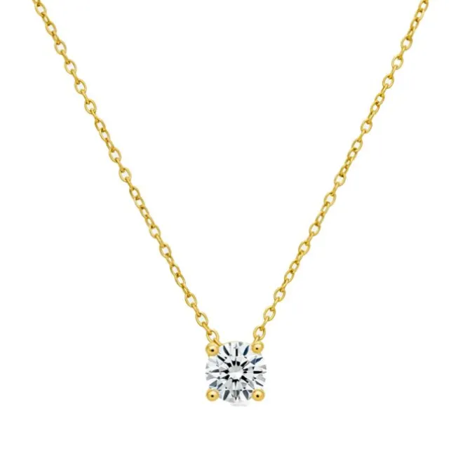 Colgante de oro amarillo y diamante 0.30 quilates