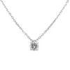 Colgante de oro blanco con diamante solitario de 0,30 quilates