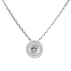 Colgante de oro blanco con diamante 0,10 quilates