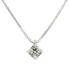 Colgante de oro blanco con diamante talla brillante 0.14 quilates