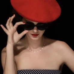 Collar La Brune & La Blonde Polka 11 madre perla blanco