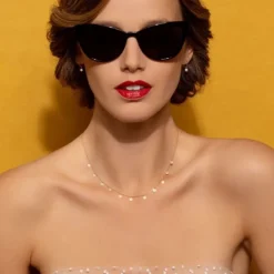 Collar La Brune & La Blonde Polka 11 madre perla oro amarillo