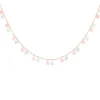 Collar La Brune & La Blonde Polka 22 rosa opalina y nacar