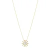 Collar La Brune et La Blonde mini sol 0.07 quilates