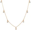 Gargantilla de oro rosa y diamantes 0,35 quilates