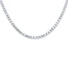 Gargantilla Riviere de oro blanco con diamantes 4.20 quilates