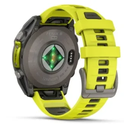 Garmin Fenix 8 47mm Solar Zafiro Titanio Correa Amarilla