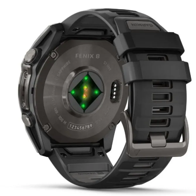 Garmin Fénix 8 51mm Amoled DLC Gris Carbón Zafiro