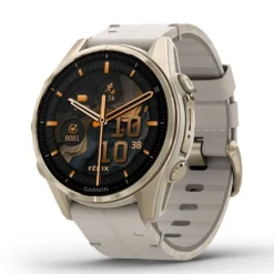 Garmin Fénix 8 43mm Amoled Zafiro Cuero Beige