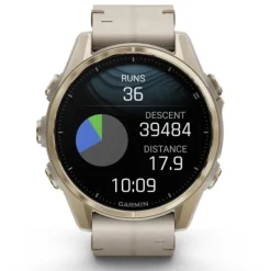 Garmin Fénix 8 43mm Amoled Zafiro Cuero Beige