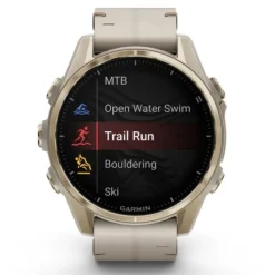 Garmin Fénix 8 43mm Amoled Zafiro Cuero Beige