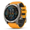 Garmin Fénix 8 51mm AMOLED Zafiro Titanio Correa Naranja