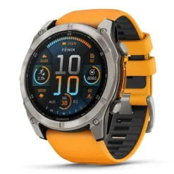 Garmin Fénix 8 51mm AMOLED Zafiro Titanio Correa Naranja