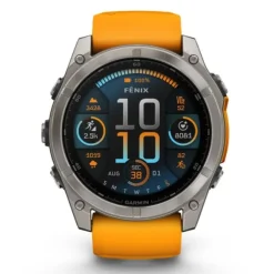 Garmin Fénix 8 51mm AMOLED Zafiro Titanio Correa Naranja