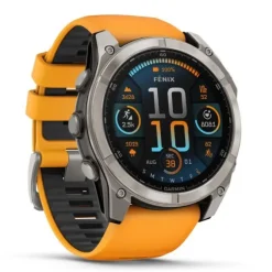 Garmin Fénix 8 51mm AMOLED Zafiro Titanio Correa Naranja