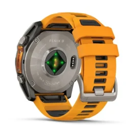 Garmin Fénix 8 51mm AMOLED Zafiro Titanio Correa Naranja