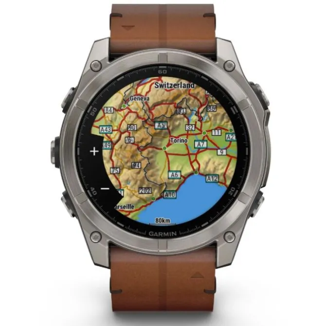 Garmin Fénix 8 51mm AMOLED Zafiro Titanio Correa Cuero