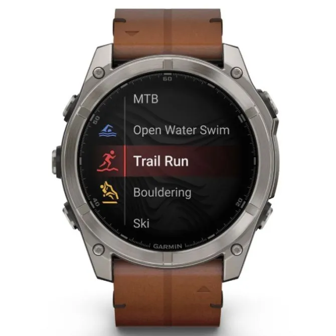Garmin Fénix 8 51mm AMOLED Zafiro Titanio Correa Cuero