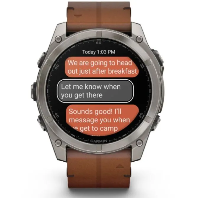 Garmin Fénix 8 51mm AMOLED Zafiro Titanio Correa Cuero