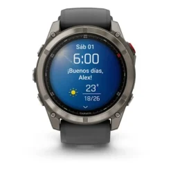 Garmin Fénix 8 51mm Zafiro Titanio DLC Silicona 010-03199-11