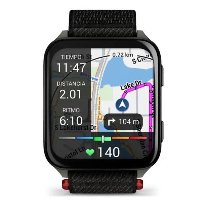 Garmin Venu X1 Titanio Correa de Nailon Negra 010-02980-02