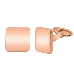 Gemelos cuadrados en oro rosa
