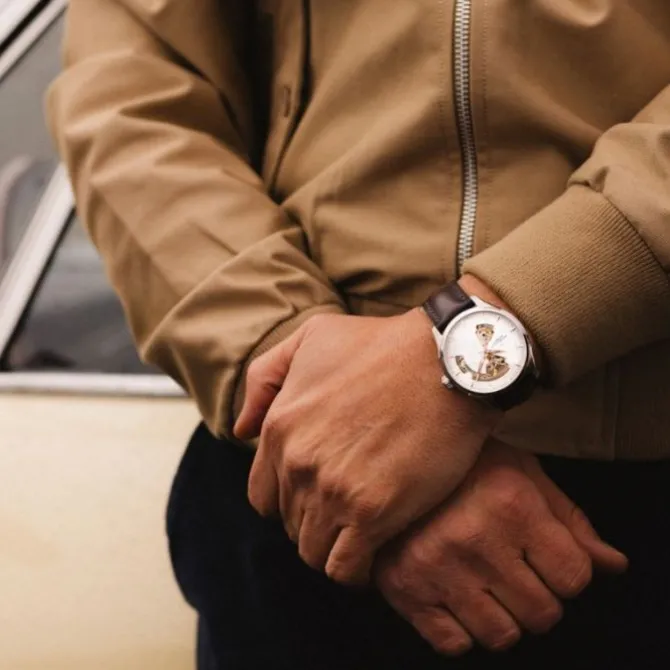 Hamilton Jazzmaster Open Heart Automatico Plata 40 mm