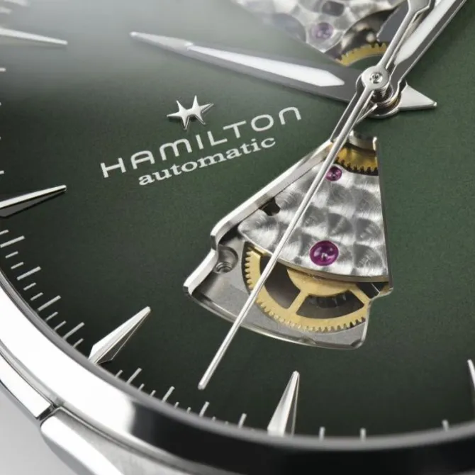 Hamilton Jazzmaster Open Heart Automatico Verde 40 mm