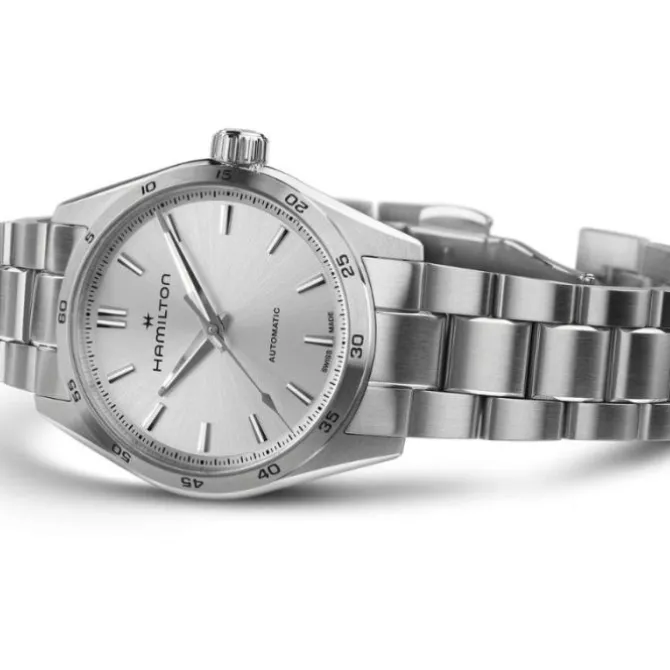 Hamilton Jazzmaster Performer Automatico 34 mm Plata