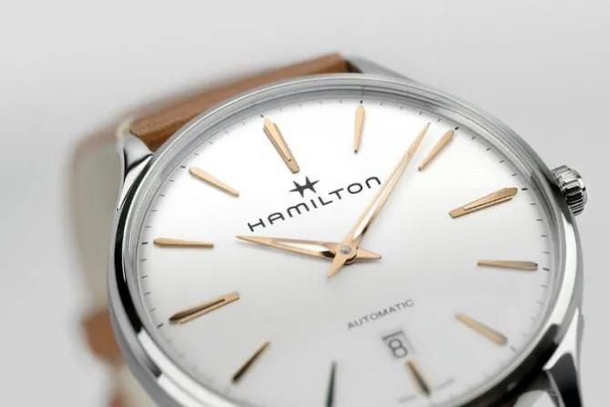 Hamilton Jazzmaster Thinline Automático 40 mm Esfera Blanca
