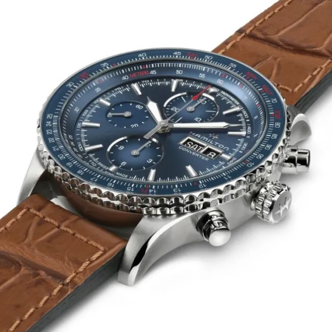 Hamilton Khaki Aviation Converter Cronógrafo Automático Azul 44mm