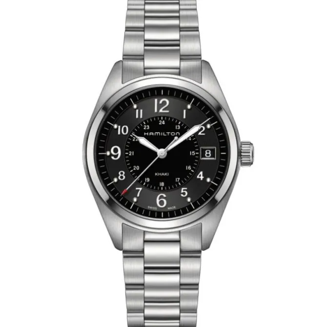 Hamilton Khaki Field Cuarzo 40 mm Acero Negro
