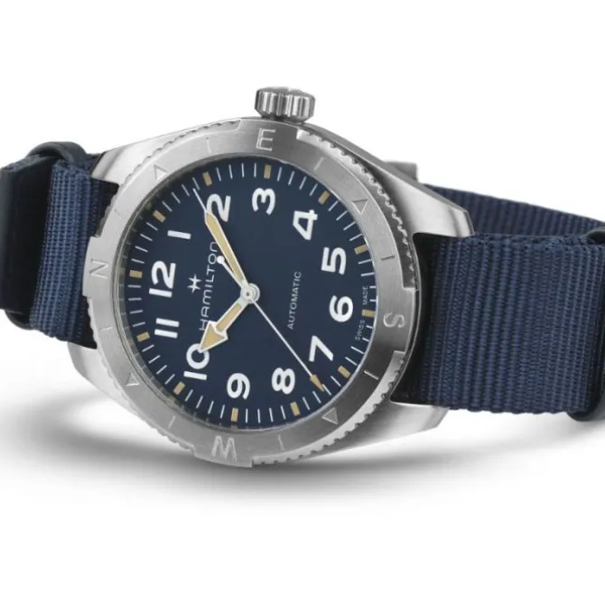 Hamilton Khaki Field Expedition Automatico Azul 41 mm
