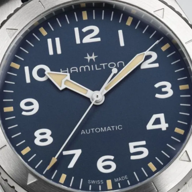 Hamilton Khaki Field Expedition Automatico Azul 41 mm