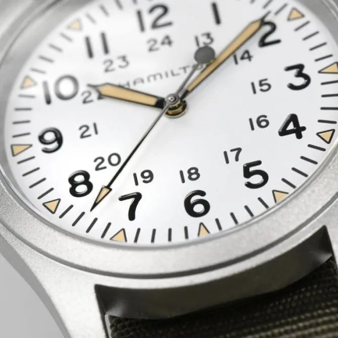 Hamilton Khaki Field Mecanico Esfera Blanca 38mm