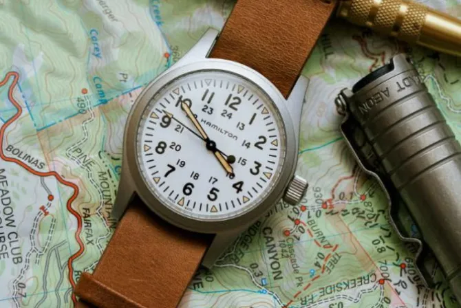 Hamilton Khaki Field Mecanico Cuero 38 mm