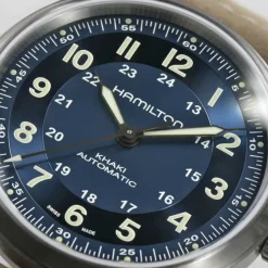 Hamilton Khaki Field Titanio Automático Azul 42mm
