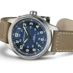 Hamilton Khaki Field Titanio Automático Azul 42mm