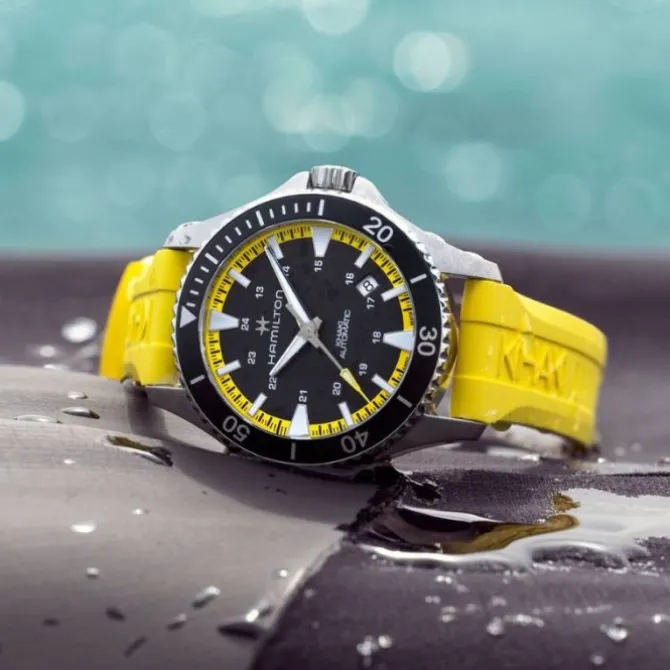 Hamilton Khaki Navy Scuba Amarillo Automatico 40 mm