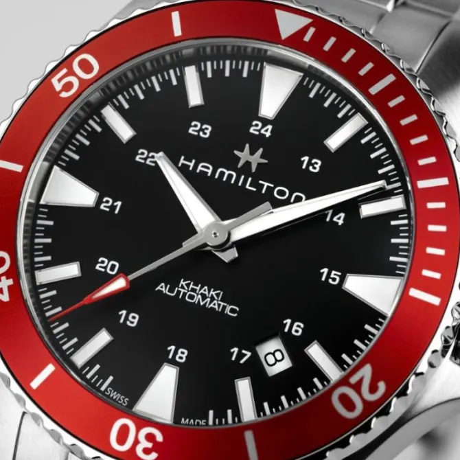 Hamilton Khaki Navy Scuba Rojo Automatico 40 mm