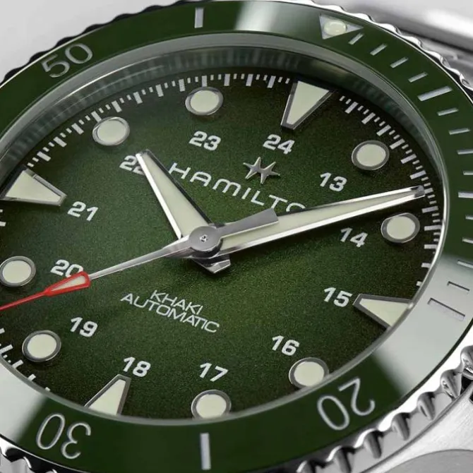 Hamilton Khaki Navy Scuba Automatico Verde 43 mm